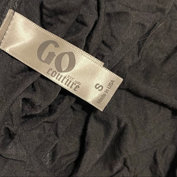 Go Couture Long Sleeve Black Surplice Maxi Dress - Picture 4 of 5